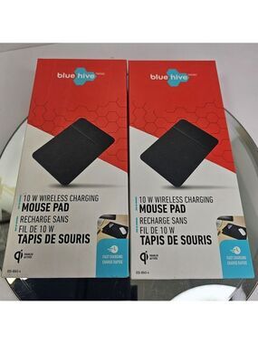 Wireless Charging Mouse Pads 2pcs 10 Watts Fast Charging Phone Qi Apple/Samsung